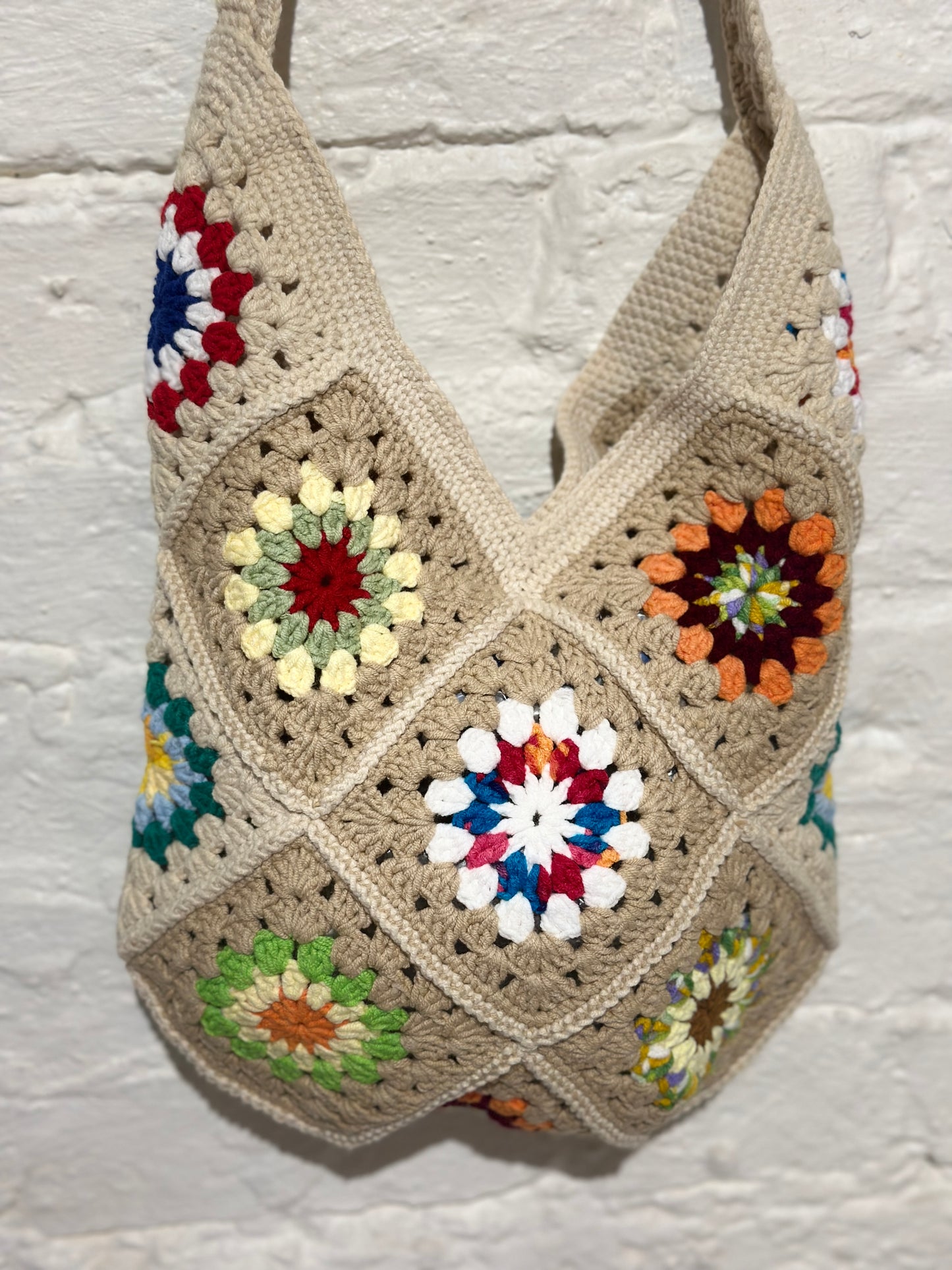 Hand-Crocheted Boho Shoulder Bag