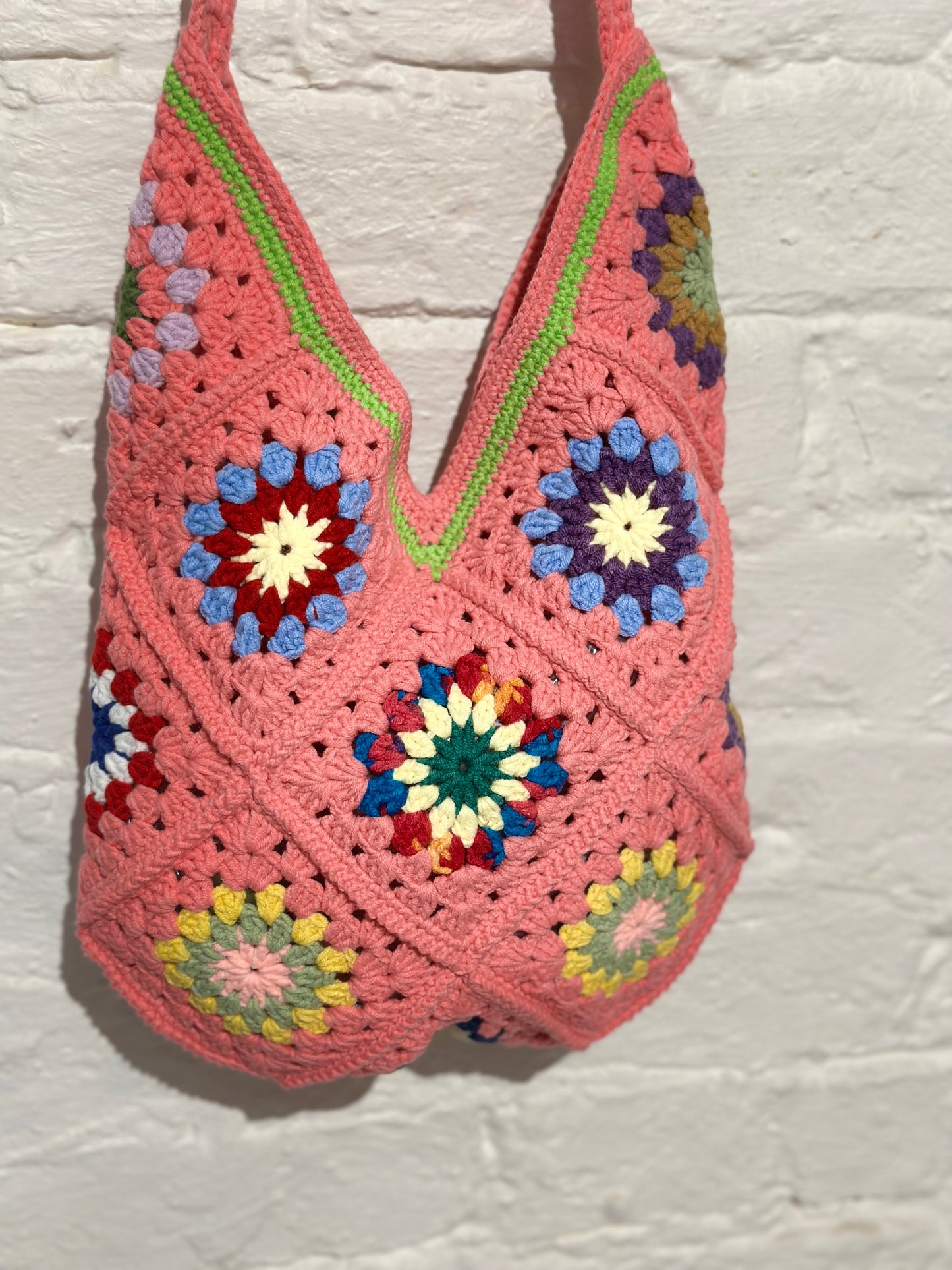 Hand-Crocheted Boho Shoulder Bag